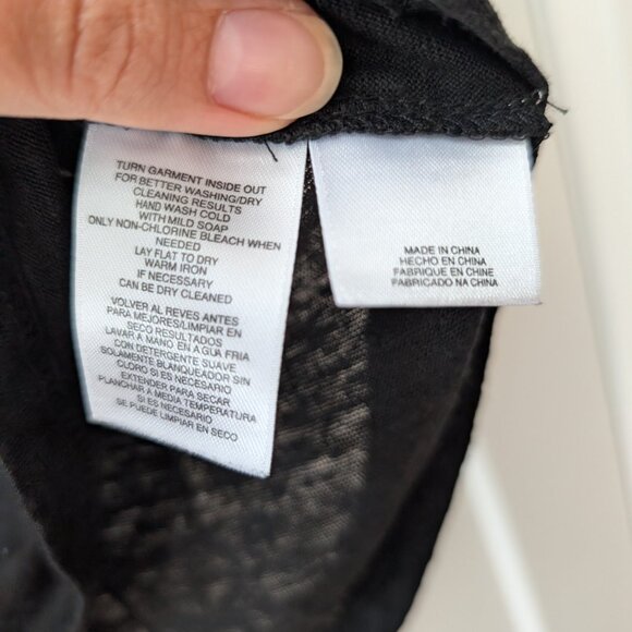 Jones New York Large Black Knit Top - Picture 5 of 12